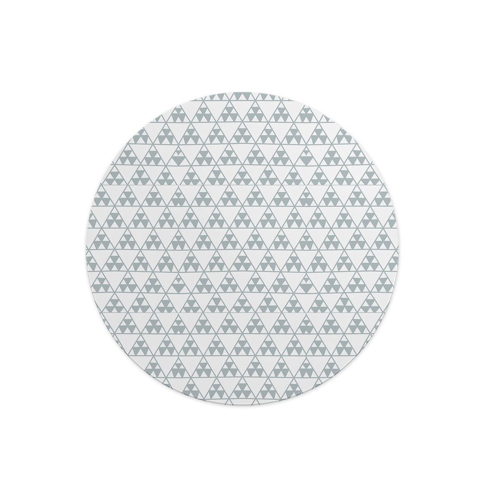 Questo Casa, Round Digital Printed Mouse Mat Non Slip Backing for Office and Home Use Diameter 22cm