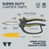 Woodland Tools Utility Snips  Super Duty Garden Snips with Serrated Trimming Scissors, Knife Edge, Wire and Twine Cutter, Stainless Steel Construction, Sheath Included  Plant Scissors for Yard Work view 2
