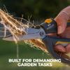 Woodland Tools Utility Snips  Super Duty Garden Snips with Serrated Trimming Scissors, Knife Edge, Wire and Twine Cutter, Stainless Steel Construction, Sheath Included  Plant Scissors for Yard Work view 3