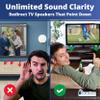 EUCATUS BEST PRODUCTS & GIFTS TV Speaker Passive Amplifier Set: Redirect Home Theater Sound Toward You, Not The Floor. Improve Sound Clarity. Great for Moms, Dads, Audiophiles, Seniors view 2