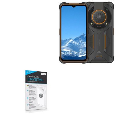 BoxWave Screen Protector Compatible with AGM Glory SE (6.53 in) - ClearTouch Crystal (2-Pack), HD Film Skin - Shields from Scratches