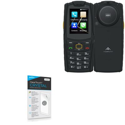 BoxWave Screen Protector Compatible with AGM M7 (2.4 in) - ClearTouch Crystal (2-Pack), HD Film Skin - Shields from Scratches