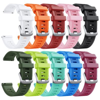 CUZOW 20mm Watch Band for Garmin Venu/Venu Sq 2/Venu 2 Plus/Vivoactive 3/5, Soft Silicone Sport Watch Band for Galaxy Watch 7/6/4 40mm 44mm, for Garmin Forerunner 645/245Pack of 10