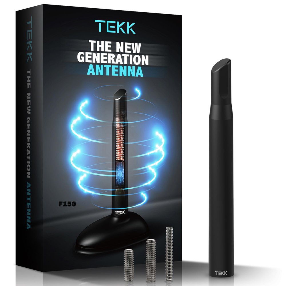 Tekk Short Antenna Compatible with 1997-2026 Ford F150 Pickup Truck/Designed for Optimized FM/AM Reception / 4.8 Inches