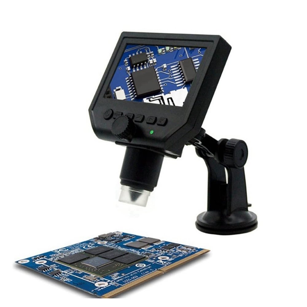 TYZK Microscope Kit 600x 3.6MP USB Digital Microscope 4.3 Inches Video Microscope with Aluminum Alloy Microscope Lens Adapters (Color : MG006, Magnification : 600X)