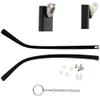 Eyeglasses Arms 1 Pair Glasses Sunglasses Replacement Temple TR90 Plastic Frame Double Teeth Convex (Width 0.27inch) view 1