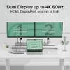 Plugable USB C Laptop Docking Station, Dual Monitor 4K 60Hz for Apple Mac M1/M2/M3/M4/M5, 2X HDMI or DisplayPort for MacBook, 100W Charging DisplayLink Dock, Driver Install Required (UD-6950PDH) view 4