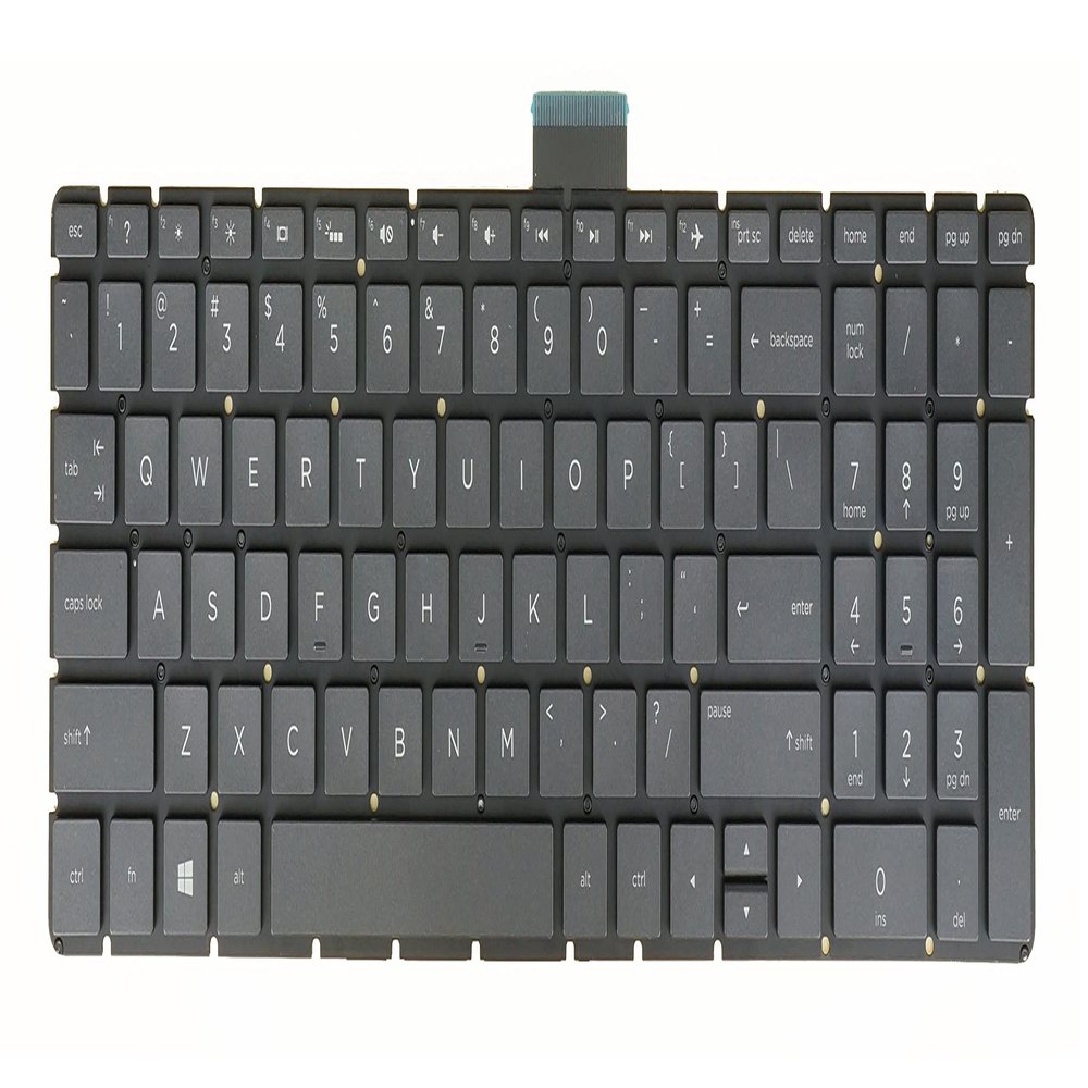 AZUBAYCOM US English Layout - Laptop Keyboard for HP 15g-br 15g-br000 15g-br100 15-bs15-bs000 15t-bs000 15-bs100 15t-bs100 NSK-XD3BW Backlit Gray Black
