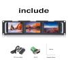 FEELWORLD T51-H Triple 5" 2RU 800480 Broadcast LCD Rack Mount Monitor with HDMI, AV Input and Output view 4
