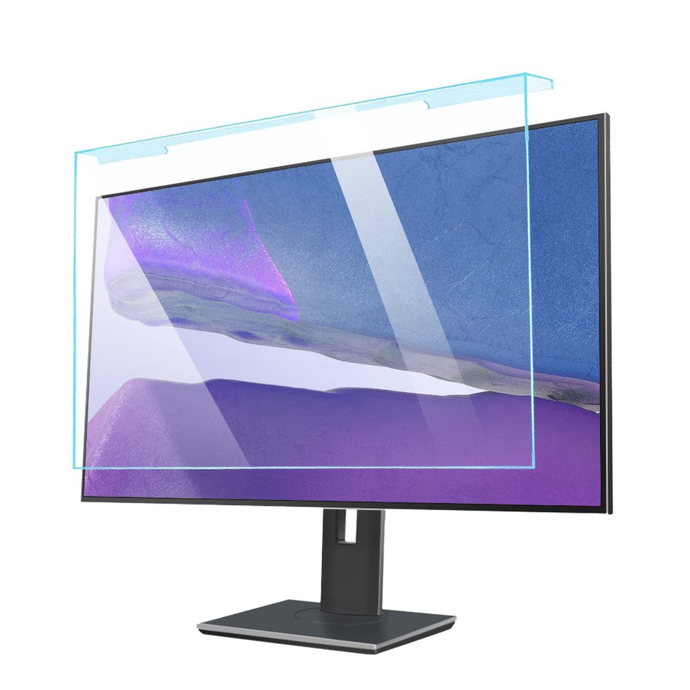 JFGH 17/18.5/20/22/24/27 inch Anti-Blue Light Screen Protector, Removable Reusable Acrylic Widescreen Monitor Frame Hanging Type / 18.5 in 425x250mm