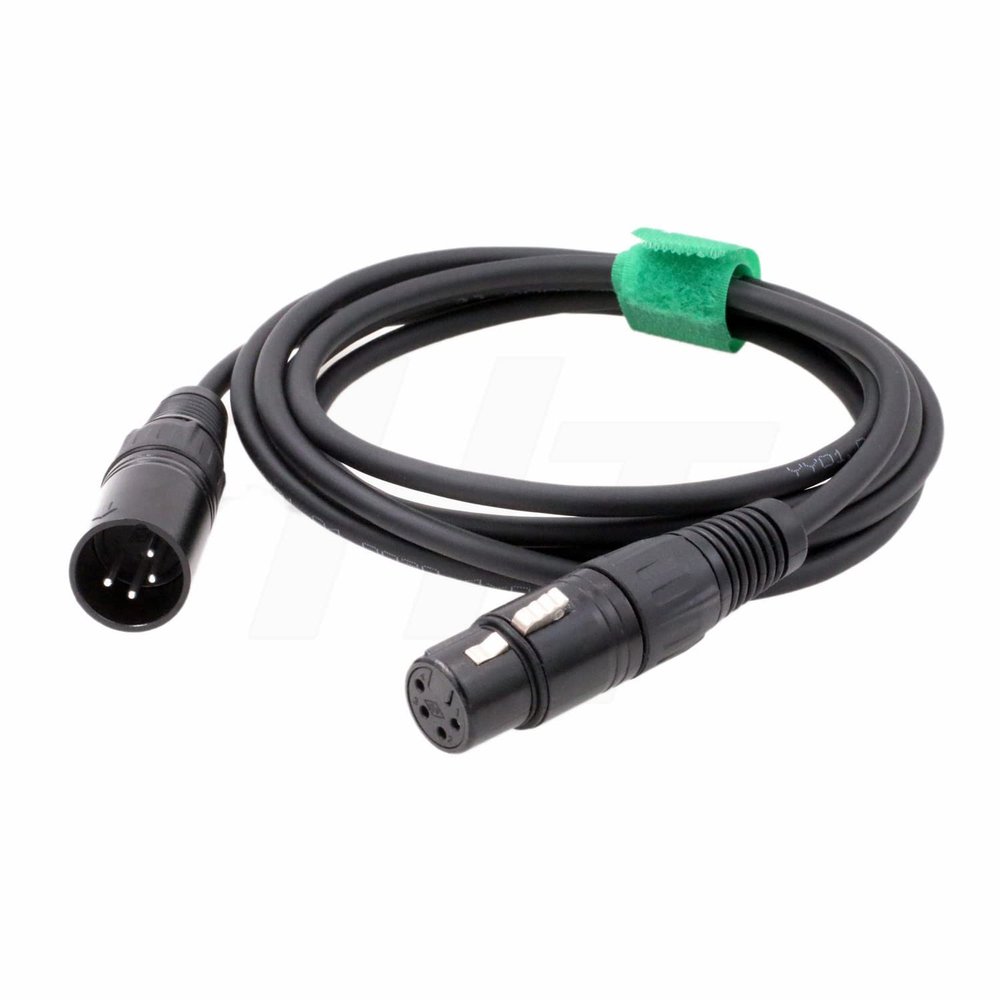 HangTon 4 Pin XLR Male to Female XLR 4 Pin Mic Recorder Mixer Headphone Amplifier Balanced Audio Cable (1 Meter)