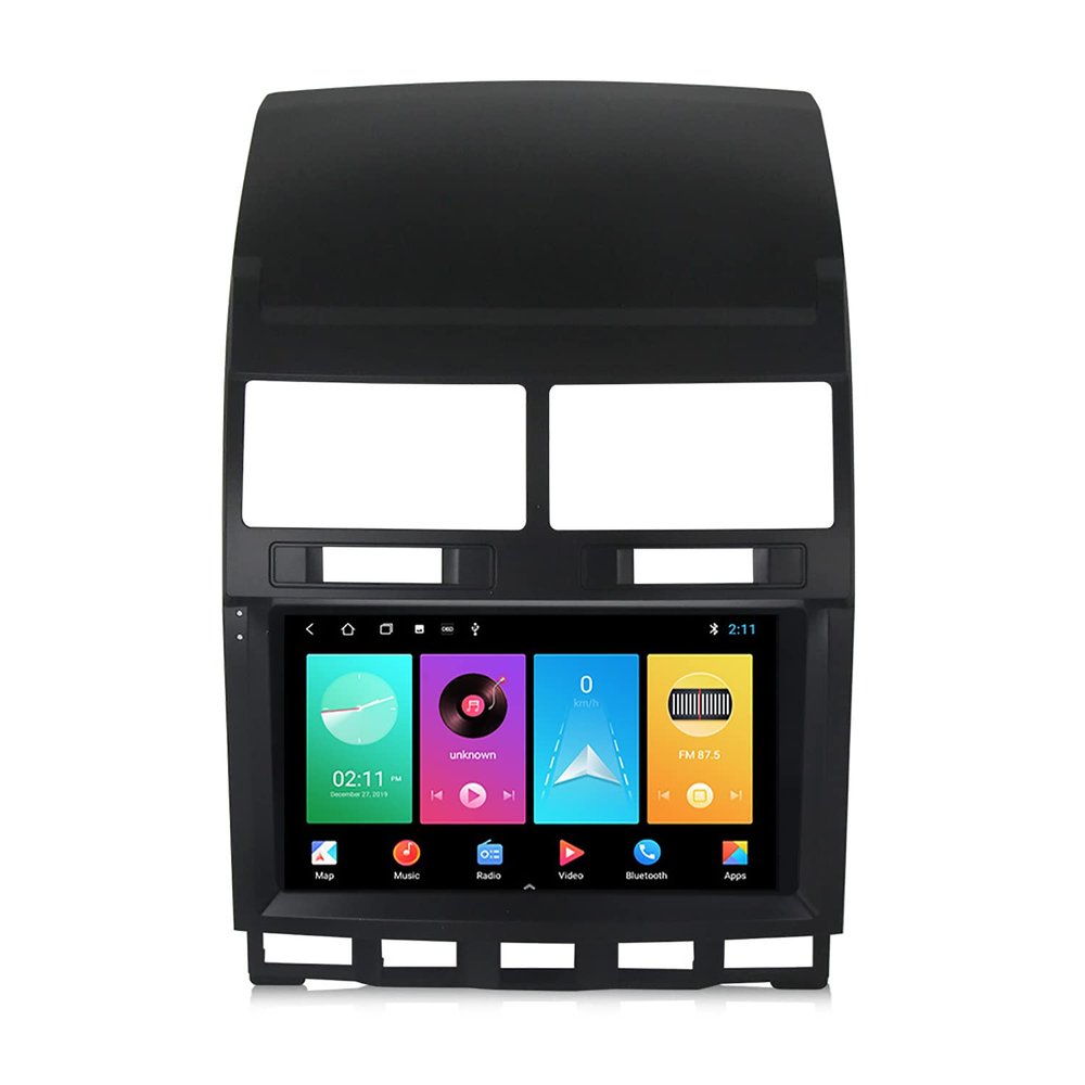 9 Inch Touch Screen Car Stereo for VW Volkswagen Touareg 2002-2010, in-Dash GPS Navigation Compatible with Apple Carplay/Video Player/Bluetooth with Backup Camera,M150s/2+32g