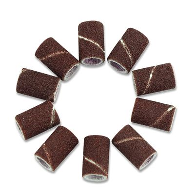DUO ER 100pcs Art Sanding Drum 180# 120# 80# Grit Bands for Machine Nail Bits Circle File Drill Manicure Abrasive Sleeves Tools (Grit : 120)