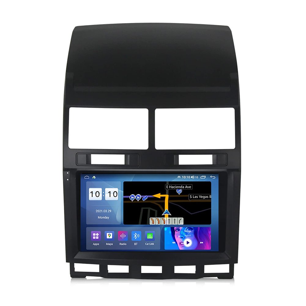9 Inch Touch Screen Car Stereo for VW Volkswagen Touareg 2002-2010, in-Dash GPS Navigation Compatible with Apple Carplay/Video Player/Bluetooth with Backup Camera,M300s/3+32g