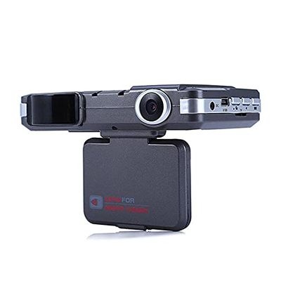 Radar Detector 2 in 1 360 Degree Auto Radar Detectors Camera HD Dash Cam G-Sensor Safety Anti Police Speed Control Vehicle Radar Detection Speed Monitoring (Color Name : No Card)