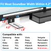 notiela Sound Bar Mounts Under TVs for Samsung, Vizio, LG, Bose and More Soundbar Mounting Under TV or Above TV view 2