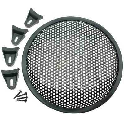 2 Pack 8 Inch Metal Mesh Speaker Grills Covers Subwoofer Grill Protective Case with with Mounting Screws for Home Audio Car Speaker [FDXGYH,Black]
