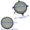 2 Pack 8 Inch Metal Mesh Speaker Grills Covers Subwoofer Grill Protective Case with with Mounting Screws for Home Audio Car Speaker [FDXGYH,Black] view 2