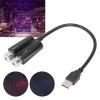 Night Lights USB Projector Light, Car USB Ambient Projector Light Red Blue Lightings Free Bending Flexible(Non-voice-activated view 2