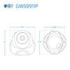 GW Security 5MP IP PoE Outdoor Indoor Microphone Dome Security Camera (GW5091IP) view 3