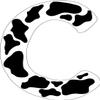 10 inch Cow Animal Print Letter Wall Decals Stickers Create Names and Words from A to Z (Cow -Letter-Decals-C) view 1