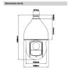 Diamond PDC59I430H 4MP IR WDR Outdoor TVI, AHD, CVI, 960H, PTZ Dome Camera with 4.5 ~ 135 mm Lens (30 Optical Zoom), White. view 2