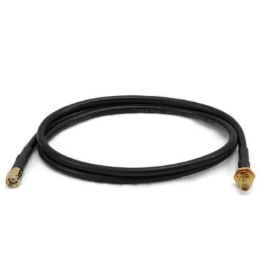 BWC-1MRSFRSB2, Antenna Cable, RP-SMA Male to RP-SMA Female, 2m, RG58, 78338