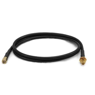 BWC-1MRSFRSB2, Antenna Cable, RP-SMA Male to RP-SMA Female, 2m, RG58, 78338