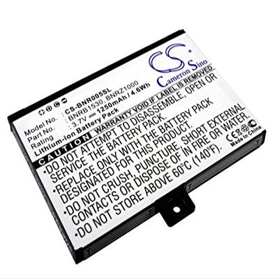 Ejjinenbby Replacement Battery Compatible for Barnes & Noble BNRZ100 Nook BNRV100 Nook Classic 005 (1250mAh/3.7V), 9BS11GTFF10B3 BNRB1530 BNRB454261 9875521 BNRZ1000 Battery