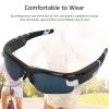 Hilitand Cycling Sunglasses, Bluetooth Camera Glasses Smart Glasses Ergonomic Handfree 1080P 30FPS HD Recording Smart Glasses Headphone view 3