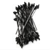 100 Pack Cable Zip Ties, 8.3 inch Heavy Duty Nylon Push Mount Self Locking UV Resistant Assortment for Indoor Wire Tying (Black-100Pack) view 1