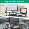 Zimilar Monitor Stands Risers, 3 Height Adjustable Monitor Riser for Laptop, Printer, iMac, PC, Premium Metal Computer Monitor Stand view 4