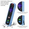 3 Pack Remote Cover for Roku, Battery Case Compatible with Roku Voice Remote Official, Silicone Universal Protective Controller Sleeve Skin Glow in The Dark Yellow Blue Pink view 4