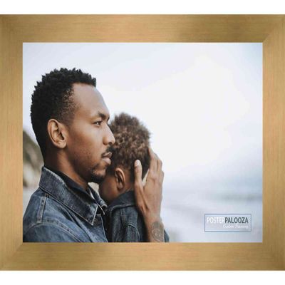 Poster Palooza 10x15 Contemporary Bronze Complete Wood Picture Frame with UV Acrylic Plexiglass, Foam Board Backing & Hardware Included