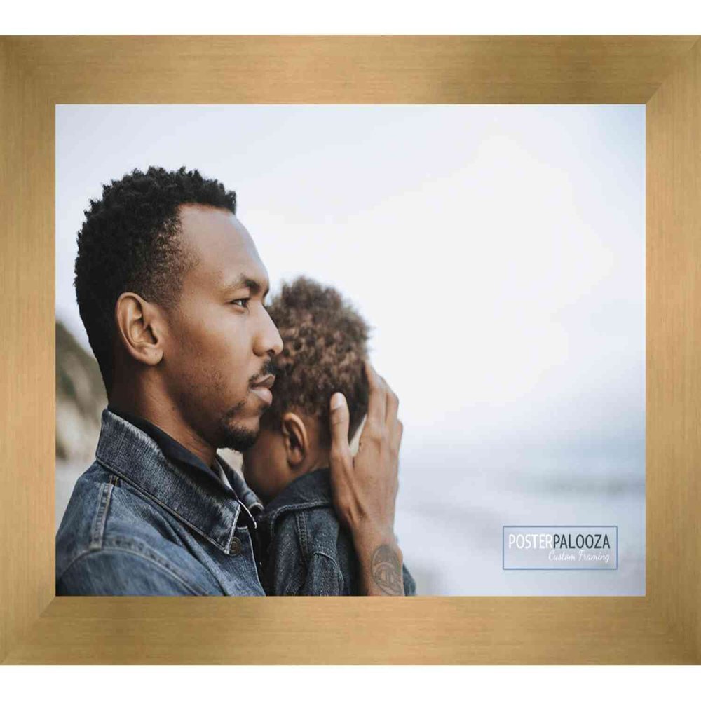 Poster Palooza 10x15 Contemporary Bronze Complete Wood Picture Frame with UV Acrylic Plexiglass, Foam Board Backing & Hardware Included