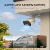 ANNKE 3K Add-On Security Bullet Camera with Full Color Night Vision, 2X 4-in-1 TVI/AHD/CVI/CVBS CCTV Surveillance Cam with Built-in Mic, 2.8mm Lens, IP67 Weatherproof, (Cable & Adapter Included) view 4