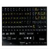 1 PC Full Size English Keyboard Stickers for PC Notebook Desktop Keyboard, Computer/Laptop Large Keyboard Stickers with Black Background & Yellow Letters [Size of Each Key Sticker: 0.43" x 0.51"] view 2