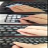 1 PC Full Size English Keyboard Stickers for PC Notebook Desktop Keyboard, Computer/Laptop Large Keyboard Stickers with Black Background & Yellow Letters [Size of Each Key Sticker: 0.43" x 0.51"] view 3