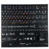 1 PC Full Size Russian Keyboard Stickers for Laptop PC Computer Notebook Desktop Keyboard, Large Keyboard Stickers with Black Background & Orange Letters [Size of Each Key Sticker: 0.43" x 0.51"] view 1