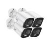 ANNKE 3K Add-On Security Bullet Camera with Full Color Night Vision, 4pcs 4-in-1 TVI/AHD/CVI/CVBS CCTV Surveillance Cam with Built-in Mic, 2.8mm Lens, IP67 Weatherproof, (Cable & Adapter Included) view 1