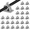 30 Pack Viaky Wire Holder for 0.4 Inch(Max) Cable - Cable Management Organizer Cable Clips Strong Adhesive Cord Hooks - Home, Office, Car, Cubicle, Desk, Wall, Nightstand Accessories - Grey view 1