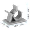 30 Pack Viaky Wire Holder for 0.4 Inch(Max) Cable - Cable Management Organizer Cable Clips Strong Adhesive Cord Hooks - Home, Office, Car, Cubicle, Desk, Wall, Nightstand Accessories - Grey view 2