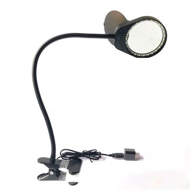 ZTBH Microscope Accessories Kit 5X 8X 10X Portable Clamp Type Table Microscope, with 26 LED Lamp Microscope Slides (Color : Black, Magnification : 8X)