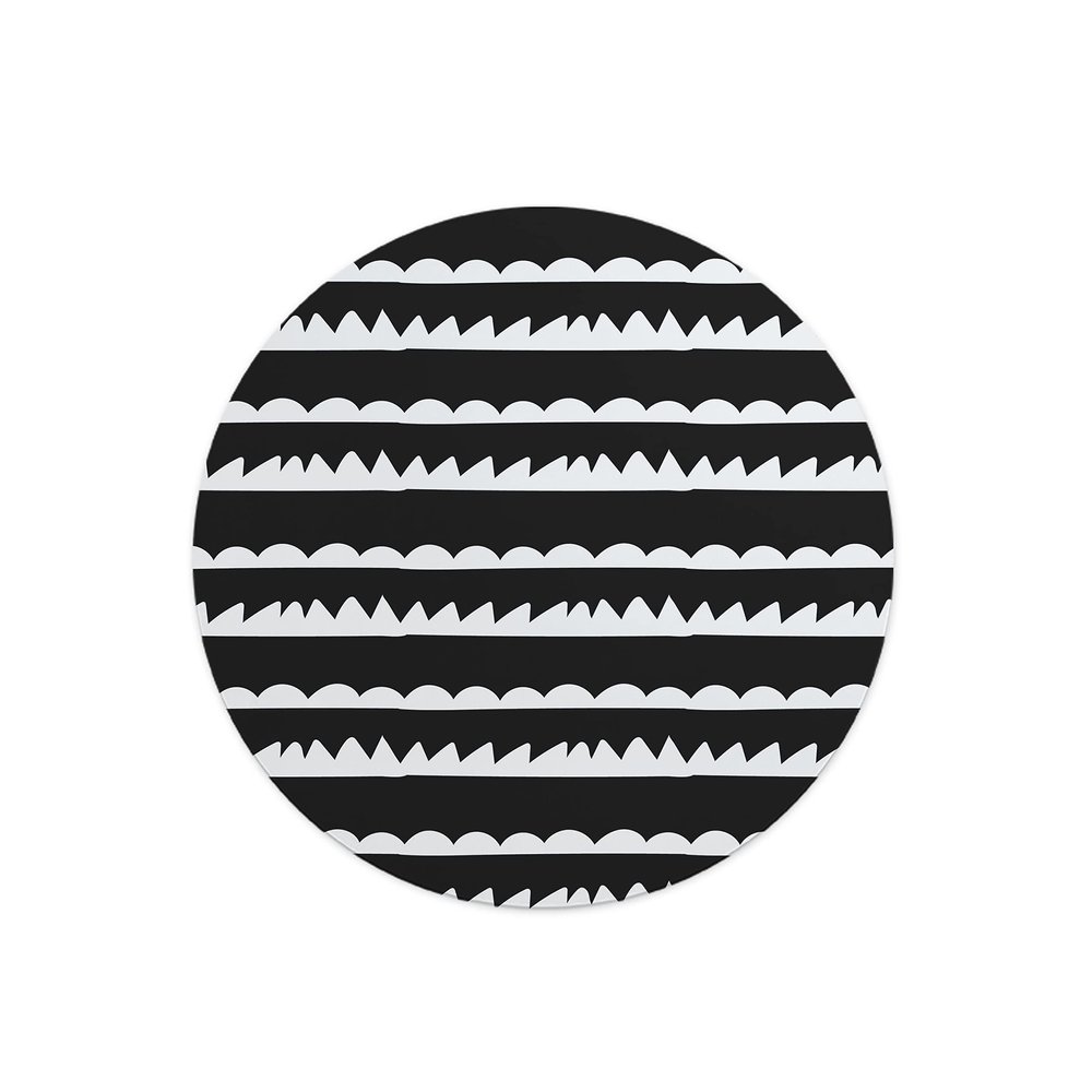 Questo Casa, Round Digital Printed Mouse Mat Non Slip Backing for Office and Home Use Diameter 22cm