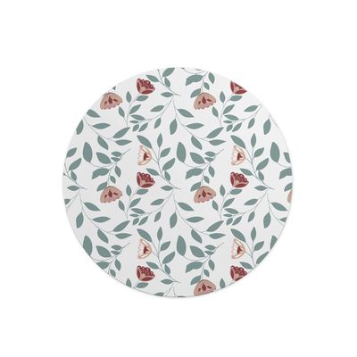 Questo Casa, Round Digital Printed Mouse Mat Non Slip Backing for Office and Home Use Diameter 22cm