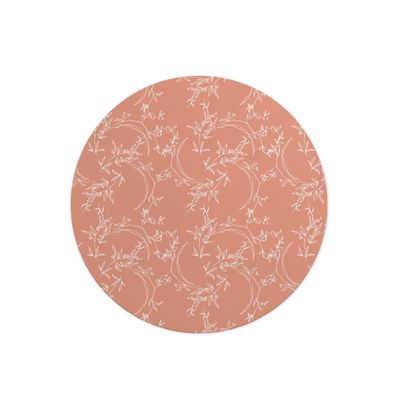 Questo Casa, Round Digital Printed Mouse Mat Non Slip Backing for Office and Home Use Diameter 22cm