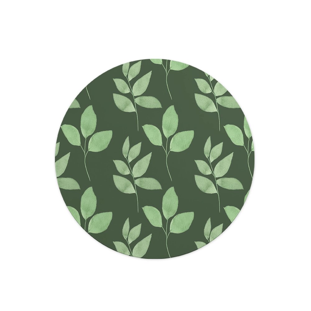 Questo Casa, Round Digital Printed Mouse Mat Non Slip Backing for Office and Home Use Diameter 22cm