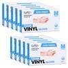 ForPro Disposable Vinyl Gloves, Clear, Industrial Grade, Powder-Free, Latex-Free, Non-Sterile, Food Safe, 2.75 Mil. Palm, 3.9 Mil. Fingers, Medium, 100-Count (Pack of 10) view 1