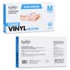 ForPro Disposable Vinyl Gloves, Clear, Industrial Grade, Powder-Free, Latex-Free, Non-Sterile, Food Safe, 2.75 Mil. Palm, 3.9 Mil. Fingers, Medium, 100-Count (Pack of 10) view 3