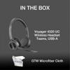 Poly Voyager 4320 UC Wireless Bluetooth Duo Headset (USB-A) Teams Version - Global Teck Bundle with Microfiber Cloth - for Deskphone, PC/Mac, Works with Zoom, RingCentral view 2